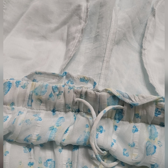 Free People Light Blue Floral Wide-Leg Palazzo Pants - Picture 12 of 16